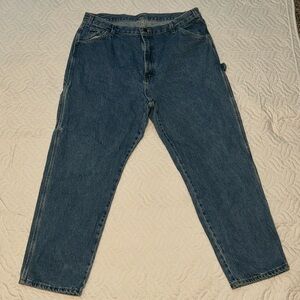 Dickies Men's Relaxed Fit Denim Jeans in Dark Blue